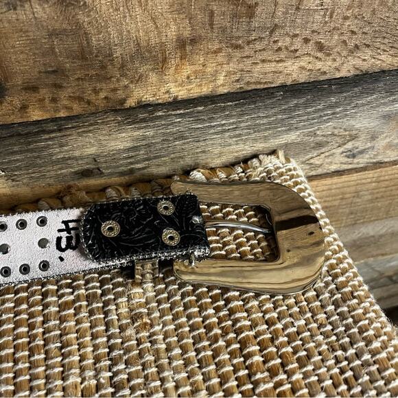 Blazin Roxx Black Jeweled Belt Size Medium - Picture 13 of 13